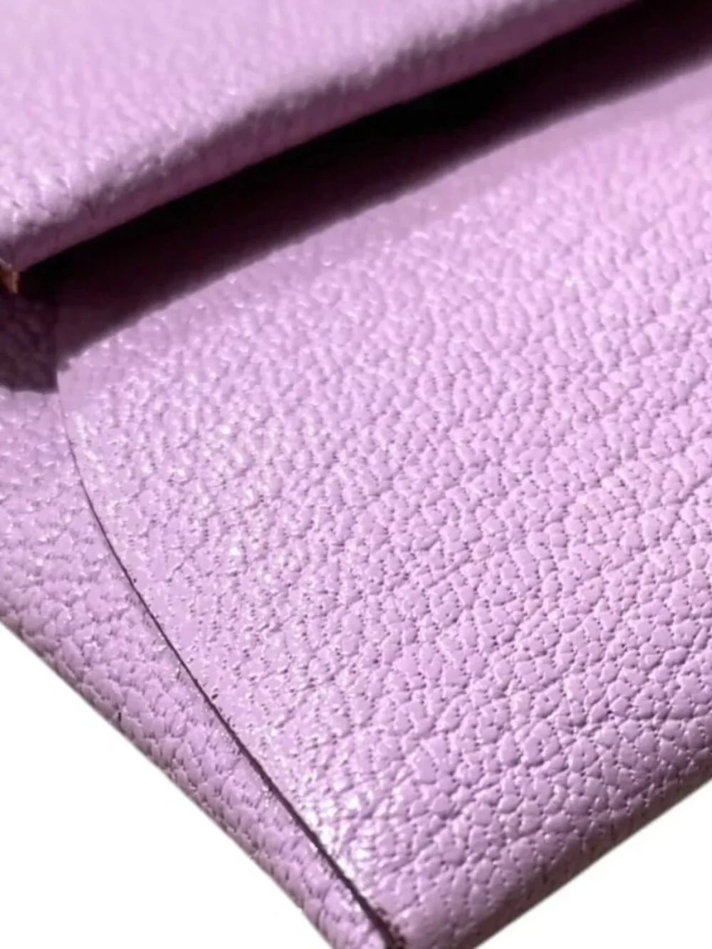 Hermes Bastia Change Purse In Chevre Leather Mauve Sylvestre